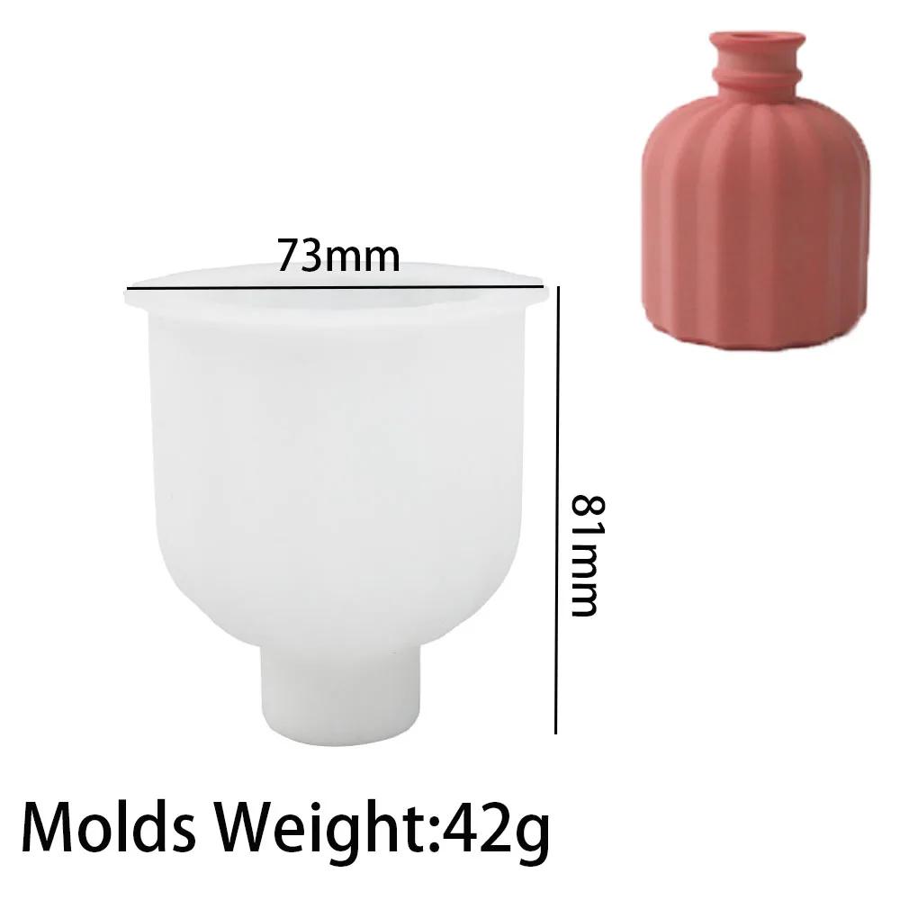 Silicone Vaso Artesanato Ornamentos, Aromaterapia DIY, Gesso Concreto, Cimento Molde De Garrafa De Perfume, Molde De Resina Epóxi, Decoração De Casa - Image 1