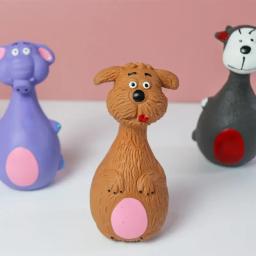 Brinquedo sonoro interativo para pet, suprimentos para dentição, látex natural, cachorro para cachorro pequeno, resistente a mordida - Image 1