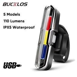 USB recarregável LED bicicleta luzes, cauda lâmpada, impermeável, montanha estrada ciclismo, iluminação de bicicleta, lanterna traseira para lanterna bicicleta - Image 1