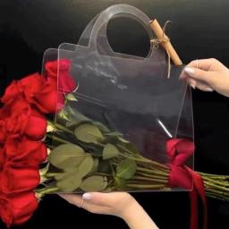 Sacolas embrulho presente acrílico com alças, sacolas reutilizáveis ​​para despedida solteira, dama honra, - Image 3