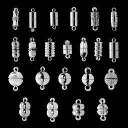 2 conjunto prendedores forte fivela magnética com lagosta fecho de couro cordão pulseira colar fim fecho conectores diy jóias fazendo - Image 3