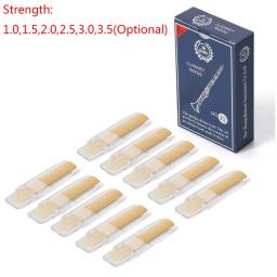 Clarinete Reeds com Caso Portátil, Reed Repair Parts, Reeds Acessório, Força 1.0, 1.5, 2.0, 2.5, 3.0, 3.5, 10 Pcs - Image 1