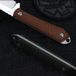 FREETIGER-Faca reta com bainha K, 14C28N, lâmina de aço, alça Micarta, ao ar livre, caça, camping, Bushcraft, EDC - Image 4