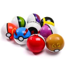 Pokémon Cartoon Ball para crianças, Pikachu, Elf Poke Balls, Hobby Toy colecionável, presente de aniversário e Natal para fãs, 7cm - Image 1