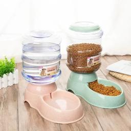 Grande capacidade Pet Alimentador, Pequeno cão comida tigela, Dispensador de água automático, Tigela bebendo gato, Pet alimentação bebedor - Image 2