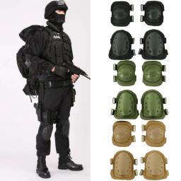 Joelheira protetora tática para adultos, cotoveleiras, airsoft, paintball, combate, caça, esportes ao ar livre, suprimentos de segurança - Image 1