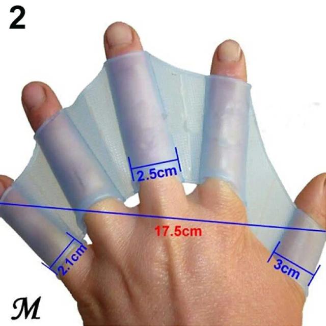 Luvas de Natação Webbed para Mãos - Nadadeiras de Silicone para Treinamento Aquático com Dedos Abertos