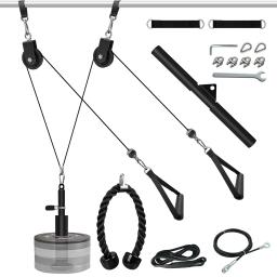 DIY parede polia cabo máquina Set, sistema de fixação, bíceps, tríceps, treinamento de força, treino desportivo, Fitness Equipment - Image 4