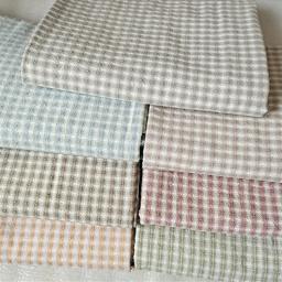 Tecido de algodão tingido de fios japoneses da xadrez fresca para a boneca diy básico jacquard retalhos esteira saco de costura estofando artesanato fio-pano tingido - Image 2
