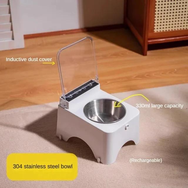 Dispenser Inteligente de Ração com Sensor Infravermelho para Gatos e Cães - Anti-morcego e Tampa Automática