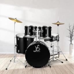 Kits de Bateria Elétrica para Adultos, Instrumentos de Percussão, 9 Ply, Poplar Madeira Conchas Material, Kits de Bateria para Iniciantes, 5 PCs - Image 1