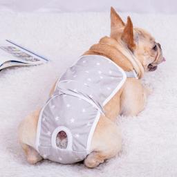 Lavável cão fralda shorts sanitários, suspensórios ajustáveis, pet calças fisiológicas, roupas para cães, cuecas cuecas - Image 5