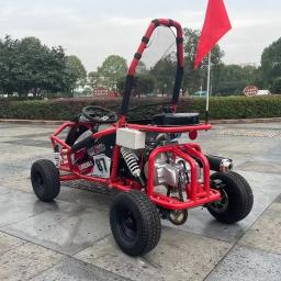 Barato UTV Gas 125CC 4 Rodas Go Kart Crianças Off Road Buggy Para Crianças e Adultos - Image 4