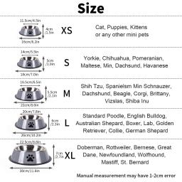 1pc de aço inoxidável tigela para animais de estimação tigela de comida para cães multi-especificação anti-queda tigela de comida tigela de alimentação para animais de estimação suprimentos - Image 2
