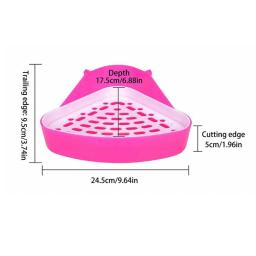 Toalete de plástico para pet, penico pequeno, bandeja de gato, animal flexível, Cavy, coelho, cachorro, hamster, porco - Image 6