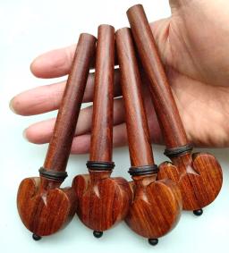 Ebony Rosewood Violoncelo String Tuning Pegs, Chaves Winder, Acessórios Peças, 4Pcs, 4Pcs - Image 5