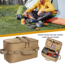 Outdoor Camping Gás Tank Storage Bag Grande Capacidade Ground Nail Tool Bag Gás Canister Piquenique Panelas Utensílios Kit Bag - Image 2