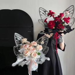 Papel De Embrulho, Pacote De Asas De Borboleta, Material De Embalagem De Buquê DIY, Presentes De Dia E Aniversário Das Mães, Floristas, 20 Conjuntos - Image 2
