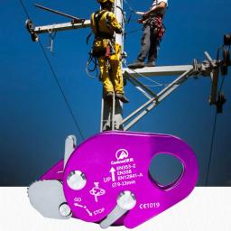 Equipamento de segurança de escalada de acampamento agarrar dispositivos corda bloqueio automático karabiner anti queda engrenagem protetora sobrevivência - Image 2