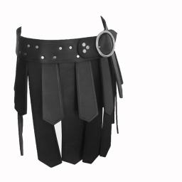 Antiga legião romana gladiador batalha cinto saia das mulheres dos homens steampunk armadura de couro do plutônio medieval grego larp cosplay traje borla - Image 3