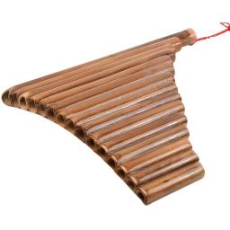 Flauta ajustável para instrumento musical folclórico chinês, flautas de panela artesanais, bambu natural, tom G de 15 tubos - Image 5