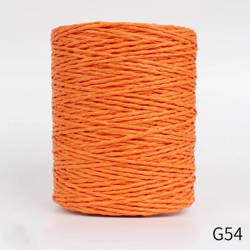 Fio De Palha De Raffia Natural Para Crochet De Malha De Mão, Linhas Coloridas, Fio De Papel Kintting, Chapéu De Cesta DIY, Materiais Artesanais, 280-300m - Image 1