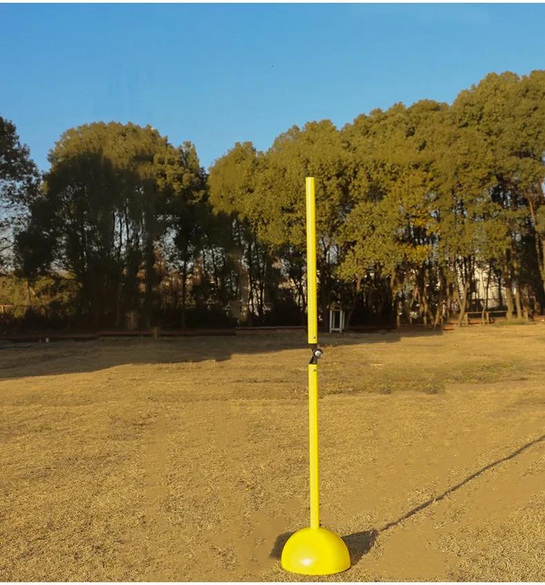 Portátil Dobrável Futebol Sinal Rod, Barreira de Marcação Pólo, ABS Futebol Logo, Base Set, Aid Training Acessório, 1 m - Image 1