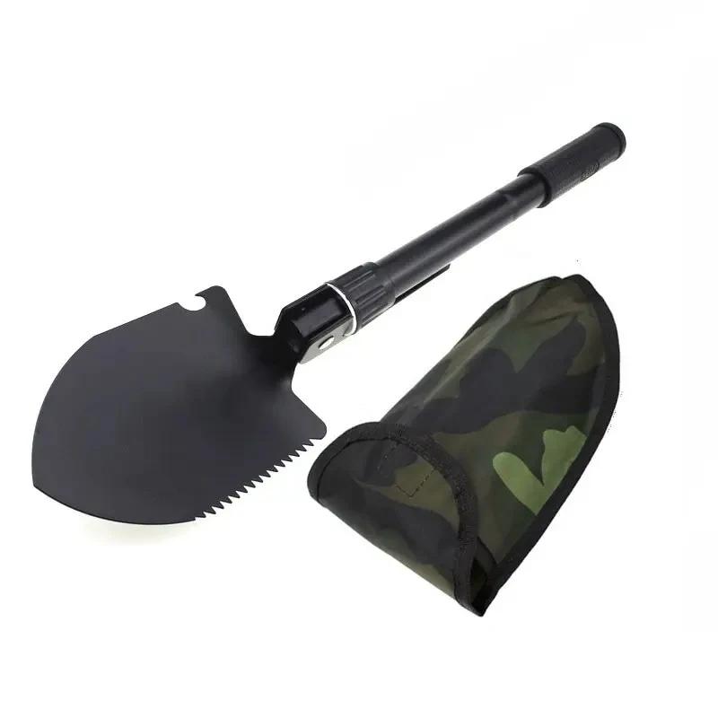 Pá militar dobrável multifuncional, Pá engenheiro, ao ar livre, veículo, camping, pesca, picareta, 1pc - Image 1