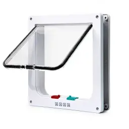 Porta com aba de plástico para animais de estimação, porta de segurança, pequeno pet fornecimentos, porta com aba para cão e gato, cachorro e gatinho, porta com aba de segurança - Image 6
