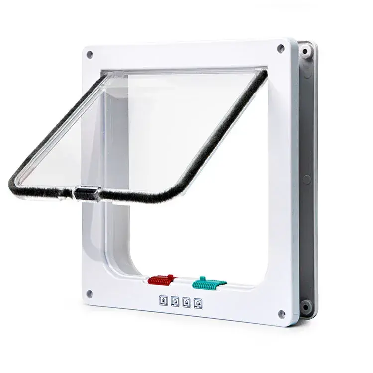 Porta com aba de plástico para animais de estimação, porta de segurança, pequeno pet fornecimentos, porta com aba para cão e gato, cachorro e gatinho, porta com aba de segurança - Image 1