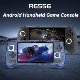 Anbernic RG556 Console de jogos portátil, 5,48 "tela AMOLED, 1080x1920, Android 13 Unisoc T820, 5G WiFi, Bluetooth, PSP, PS2 Jogos - Image 2