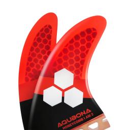 Conjunto de aletas propulsoras de prancha de surfe Tamanho M/L Honeycomb Desempenho de fibra de vidro Compatível com aba única ou aba dupla de várias cores - Image 5