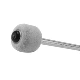Malho perfurador de tambor de baixo, 2 peças cabeça de feltro, bastões de percussão com cabo de aço inoxidável, branco - Image 4