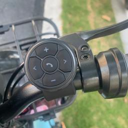 Fone De Ouvido Bluetooth Sem Fio Com Botão Remoto, Capacete, Motocicleta, Guiador De Bicicleta, Controlador De Mídia, Controle De Volante Do Carro, 5,3 - Image 3