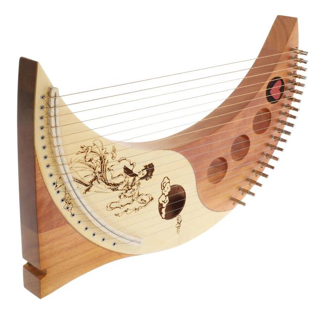 Harpa Lira de Cedro 19 Cordas Instrumento Musical