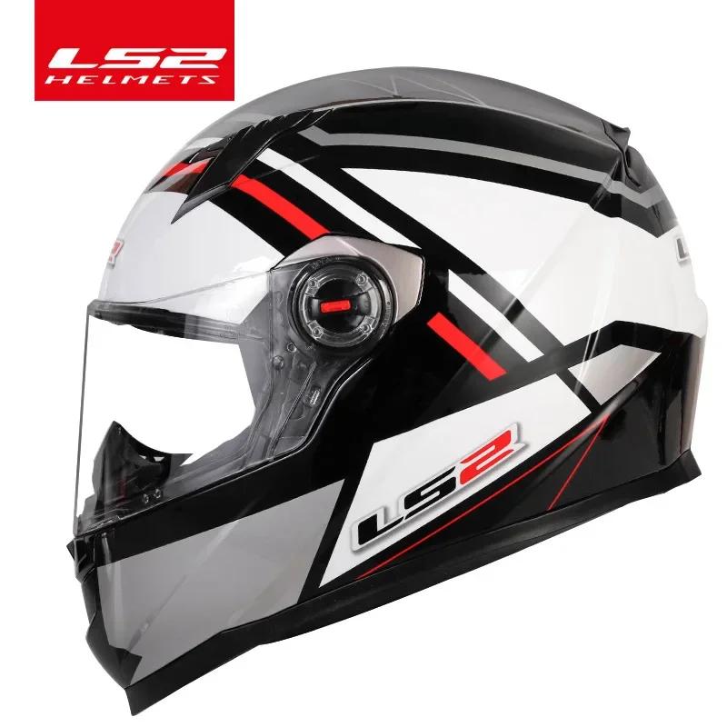 LS2-Classic Full Face Capacete De Motocicleta, Moto Racing, Moto, Capacete De Tanque, Xdron Casque, Samurai Draze, FF358 - Image 1