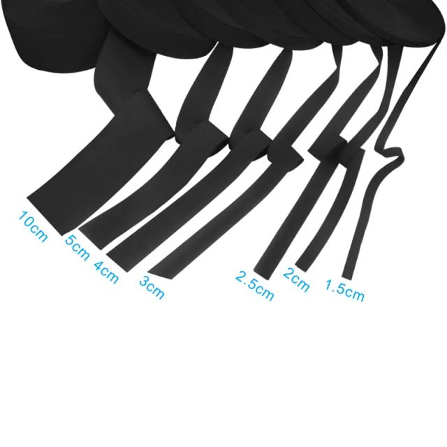 Faixa Elástica Larga de 1-10cm para Costura - Tecido de Malha Alta Elasticidade Ideal para Calças e Tricô