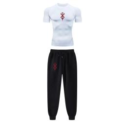 Conjunto de Compressão Anime masculino, Estampa Tripas Berserk, Desempenho Ginásio, Treino Atlético, Camisas Secas Rápidas e Moletom, Unisex Sportwear - Image 3