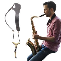 Correia ajustável do pescoço do saxofone, chicote macio do ombro, comprimento ajustável, dobro, acessórios do instrumento musical - Image 3