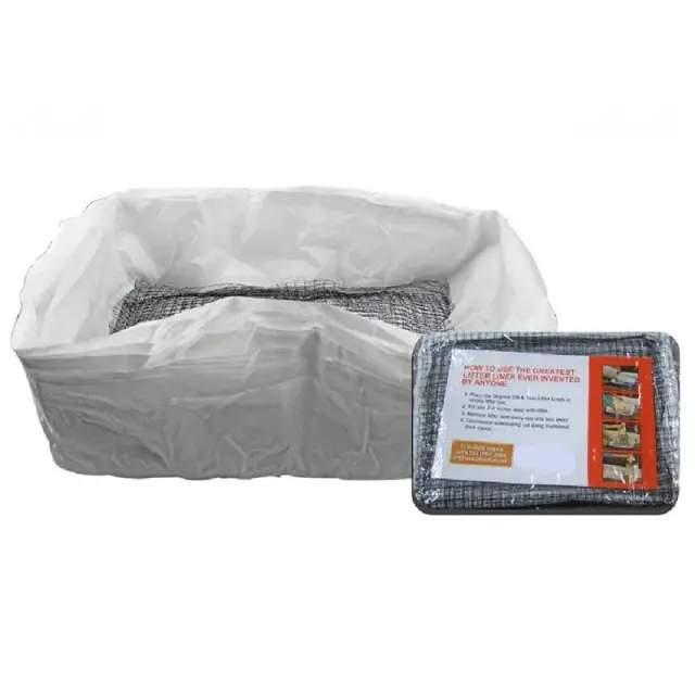 Saco Reutilizável Higiênico para Areia de Gato com Filtro, Kit com 10 Peças para Uma Limpeza Prática e Descomplicada