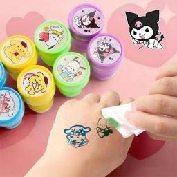 Conjunto de 10 peças de Selos Sanrio, Figuras de Anime Fofas, Hello Kitty, Kuromi, My Melody, Vários Padrões, Brinquedos de Carimbo para Crianças, Presentes de Aniversário - Image 2
