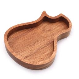 1pc guitarra paddle instrumento musical artesanato caixa de presente três grade paddle madeira maciça conjunto caixa armazenamento - Image 3