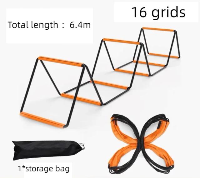 Escada Jumping Grid: Equipamento Multifuncional para Treinamento de Basquete, Futebol e Coordenação Infantil