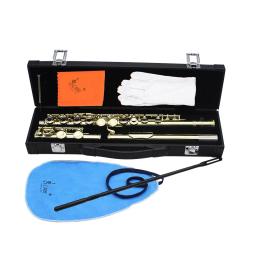 SLADE-C Tone Cupronickel Flauta, Furo Fechado Flauta, Instrumento de Sopros com E Key Case e Luvas, Flauta Peças e Acessórios, 16 - Image 3