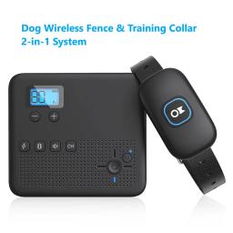 Cerca de contenção sem fio para Pet, Electric Dog Fence, Shock Collar System, Pet Dispositivo de Treinamento, Suprimentos, Perímetro, 2 em 1 - Image 2