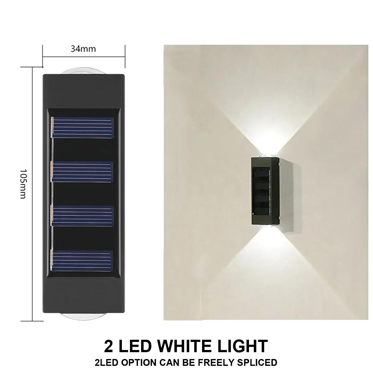 Impermeável Solar Powered Lâmpada de Parede, Up and Down Light, Iluminar, Casa, Jardim, Quintal Decoração, Exterior, Sunlights - Image 1