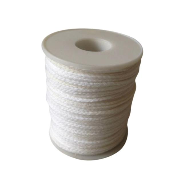 Algodão Braid para Vela com Pavio Núcleo - Carretel Não-Tóxico de 60m para DIY em Lâmpadas de Óleo e Artesanato
