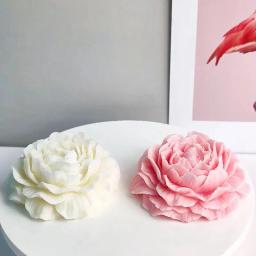 3D Grande Peônia Silicone Vela Mold, DIY, Handmade, Flor Criativa, Aromaterapia, Gesso, Resina, Sabonete Making, Kit de Suprimentos, Home Presentes - Image 6
