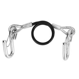 Trailer Towing Safety Cable, S Hook, Spring Safety Rope, RV, 3500lbs Peso Capacidade, 27, 6.6in, 70 centímetros - Image 4