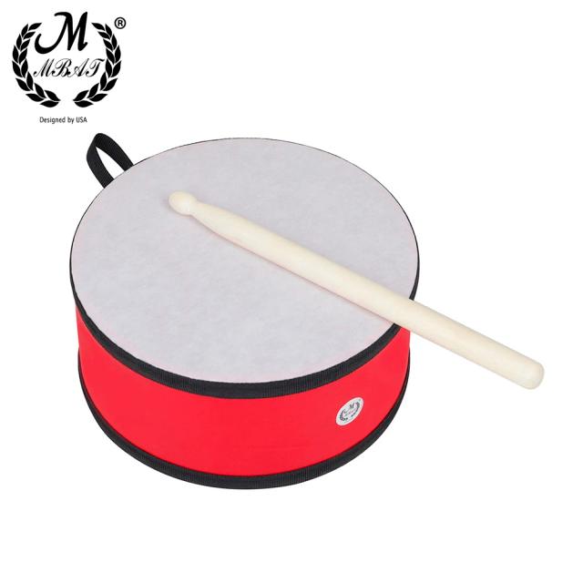 Tambor de Mão Dupla Face para Crianças - Instrumento de Percussão Portátil e Brinquedo Educativo em Estilo Indiano